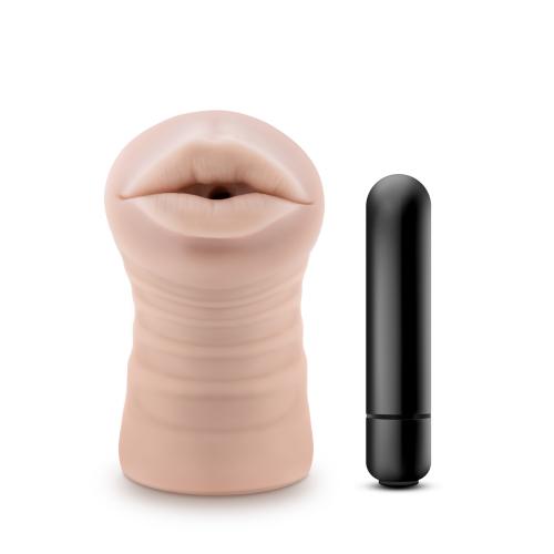 M for Men – Skye Masturbator Met Bullet Vibrator – Mond