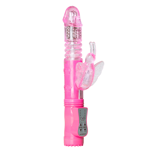 Stotende Butterfly Vibrator – Roze