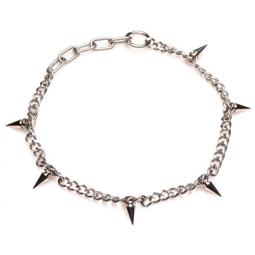 Punk Spiked Ketting – Zilver