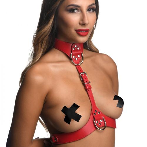 Female Chest Harnas – Rood